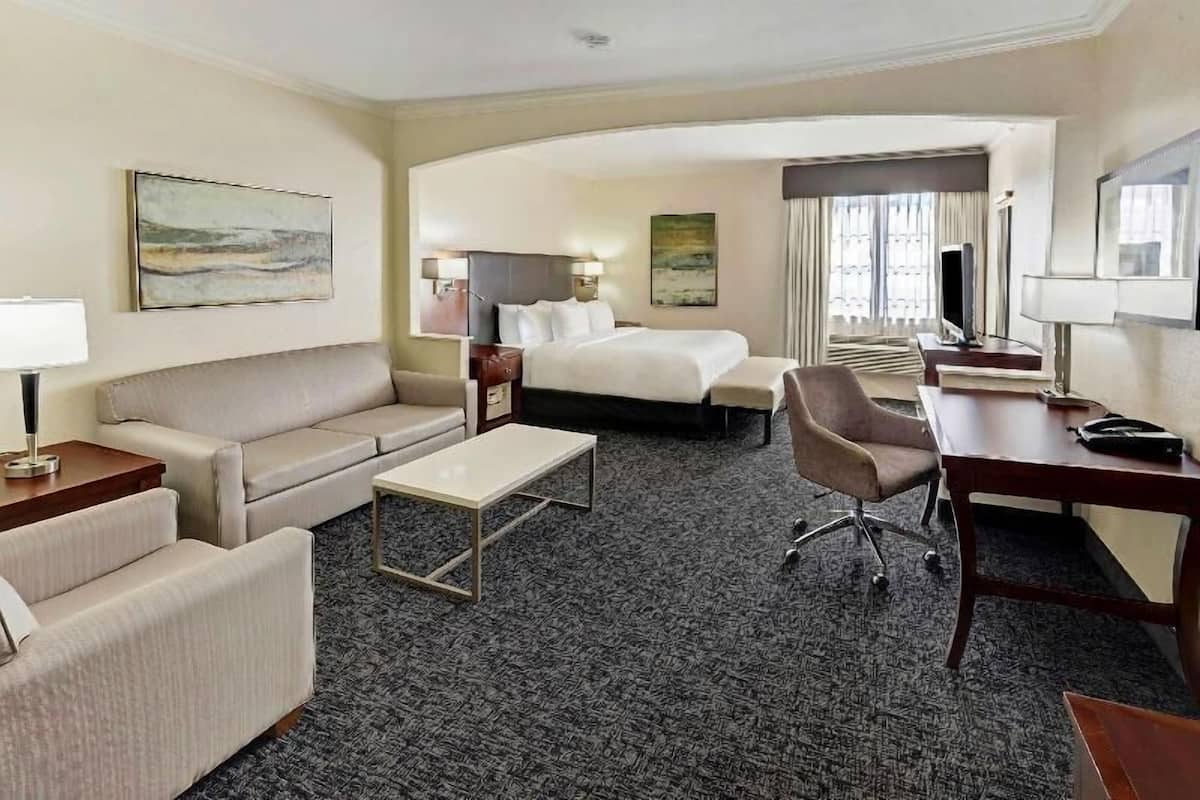 Pillow-top beds, in-room safe, desk, laptop workspace