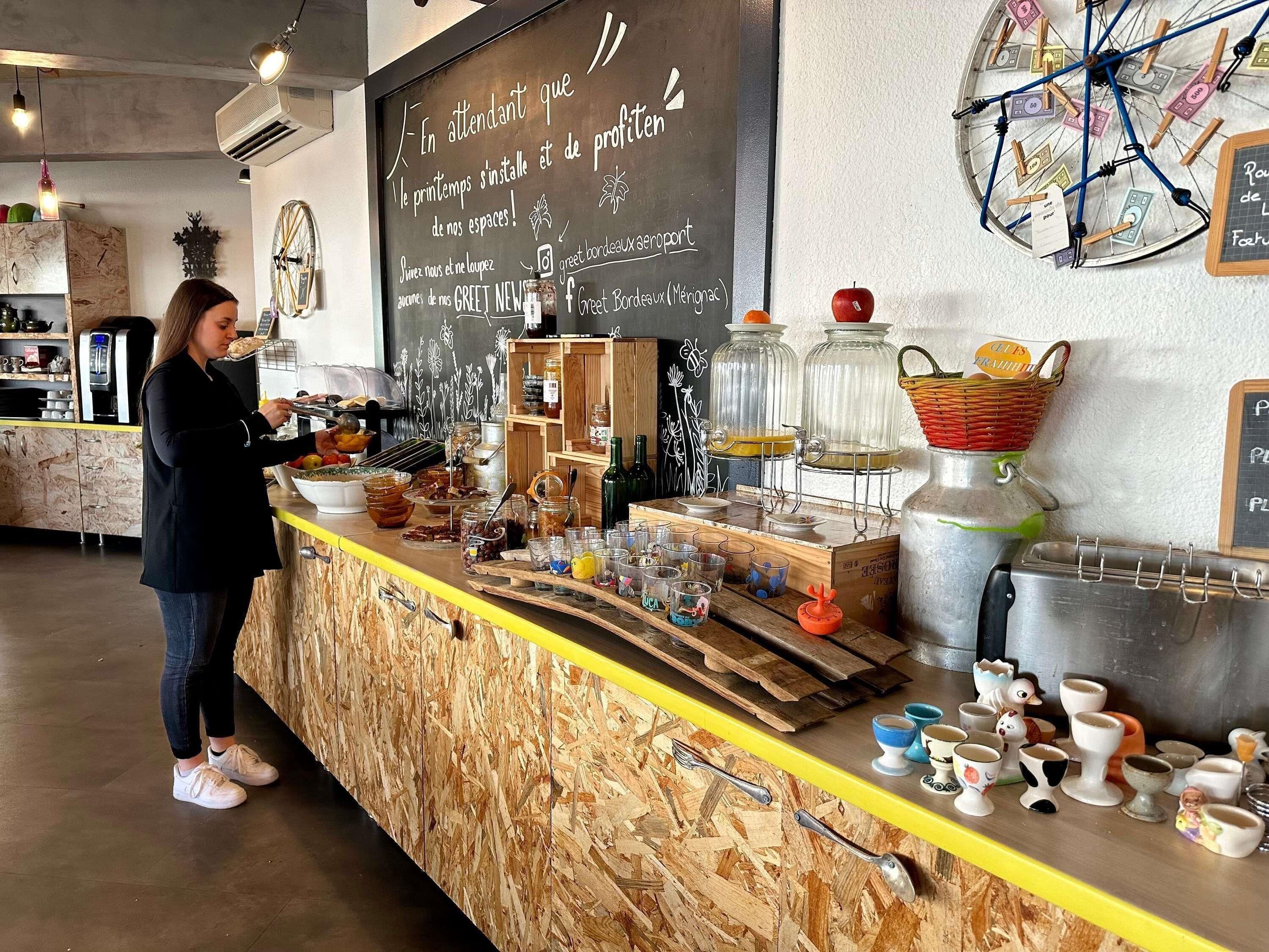 daily buffet breakfast (eur 9 per person)