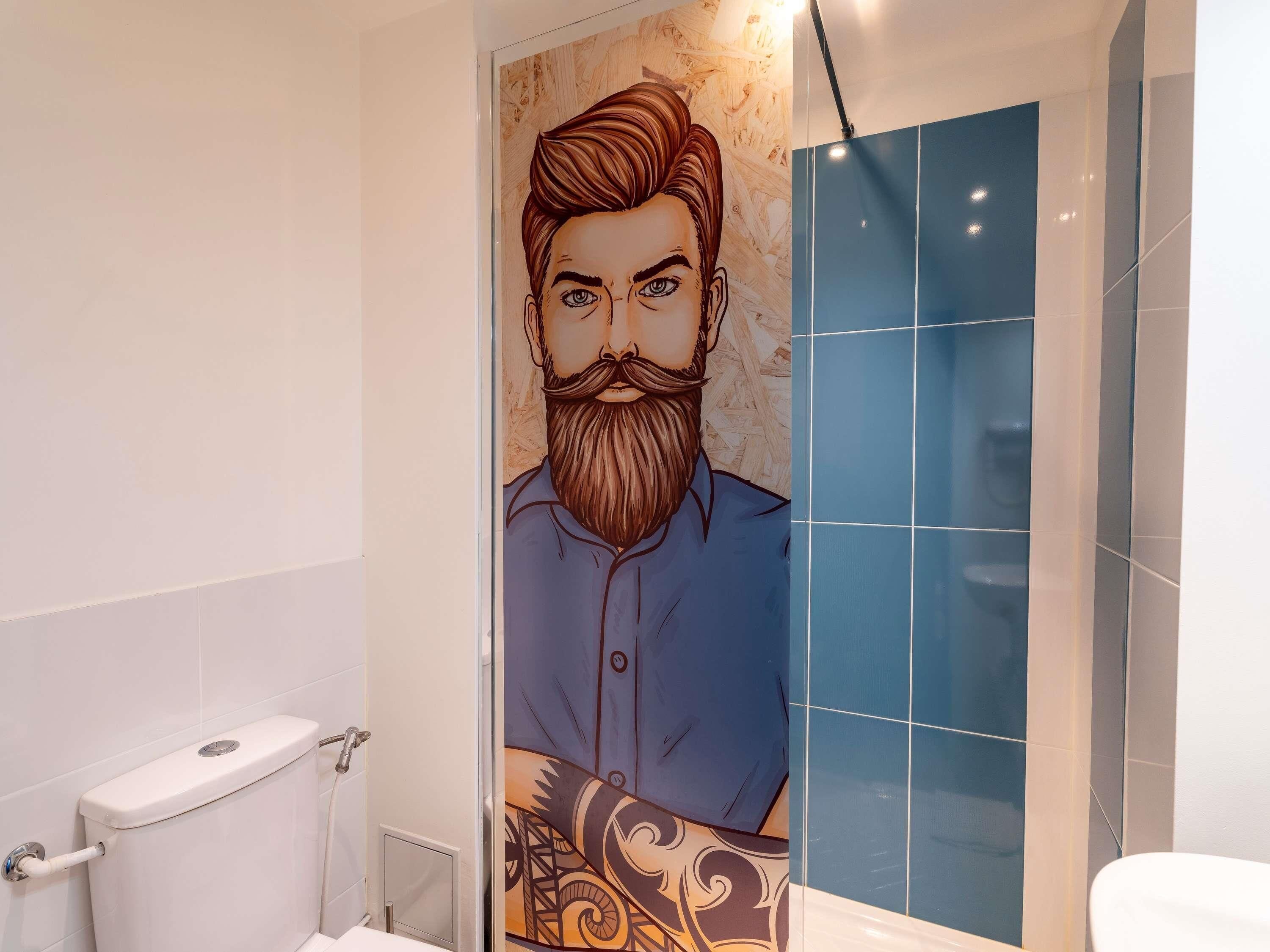 Shower, eco-friendly toiletries, hair dryer, towels