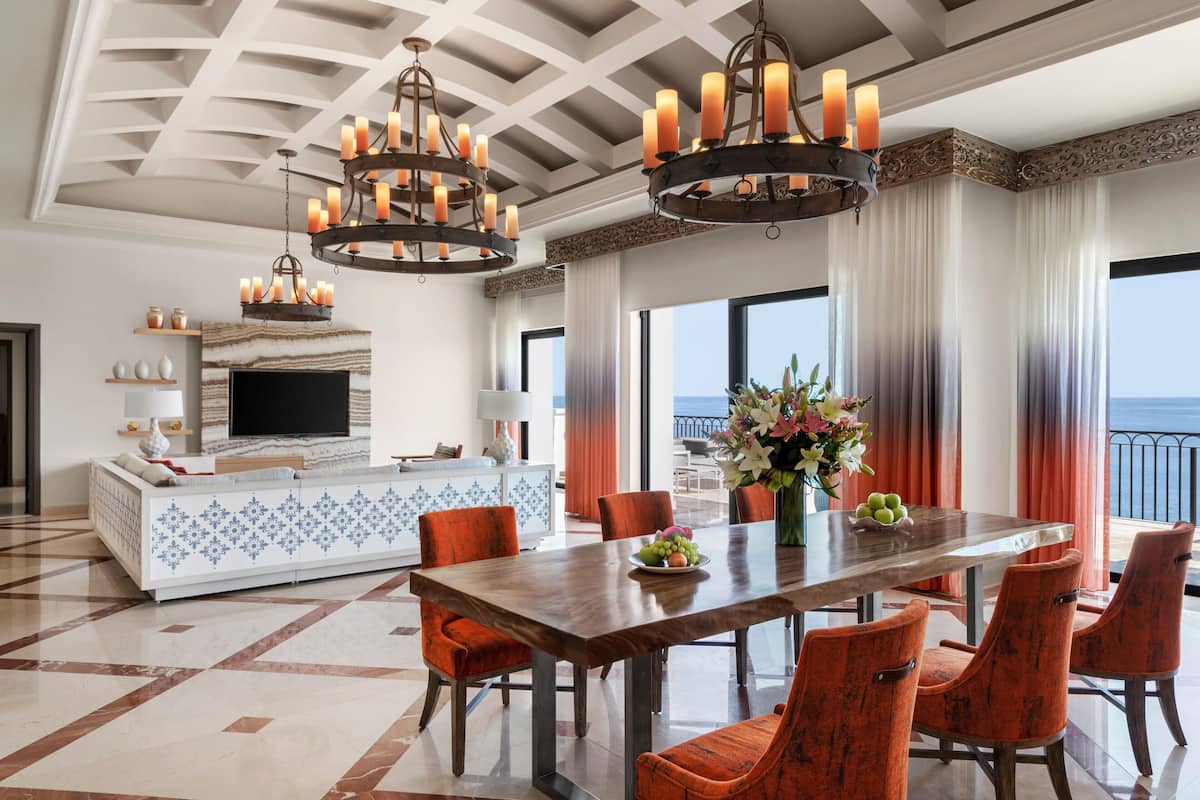 Presidential Suite, 2 Bedrooms, Oceanfront | Living area