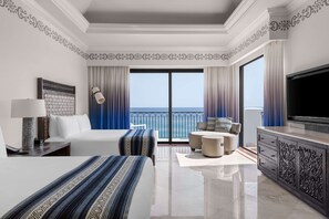 Presidential Suite, 2 Bedrooms, Oceanfront | 1 bedroom, Egyptian cotton sheets, premium bedding, down comforters