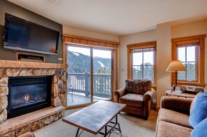 Condo, 3 Bedrooms (River Run) | Living area | TV - River Run Village by Vail Resorts (Keystone)