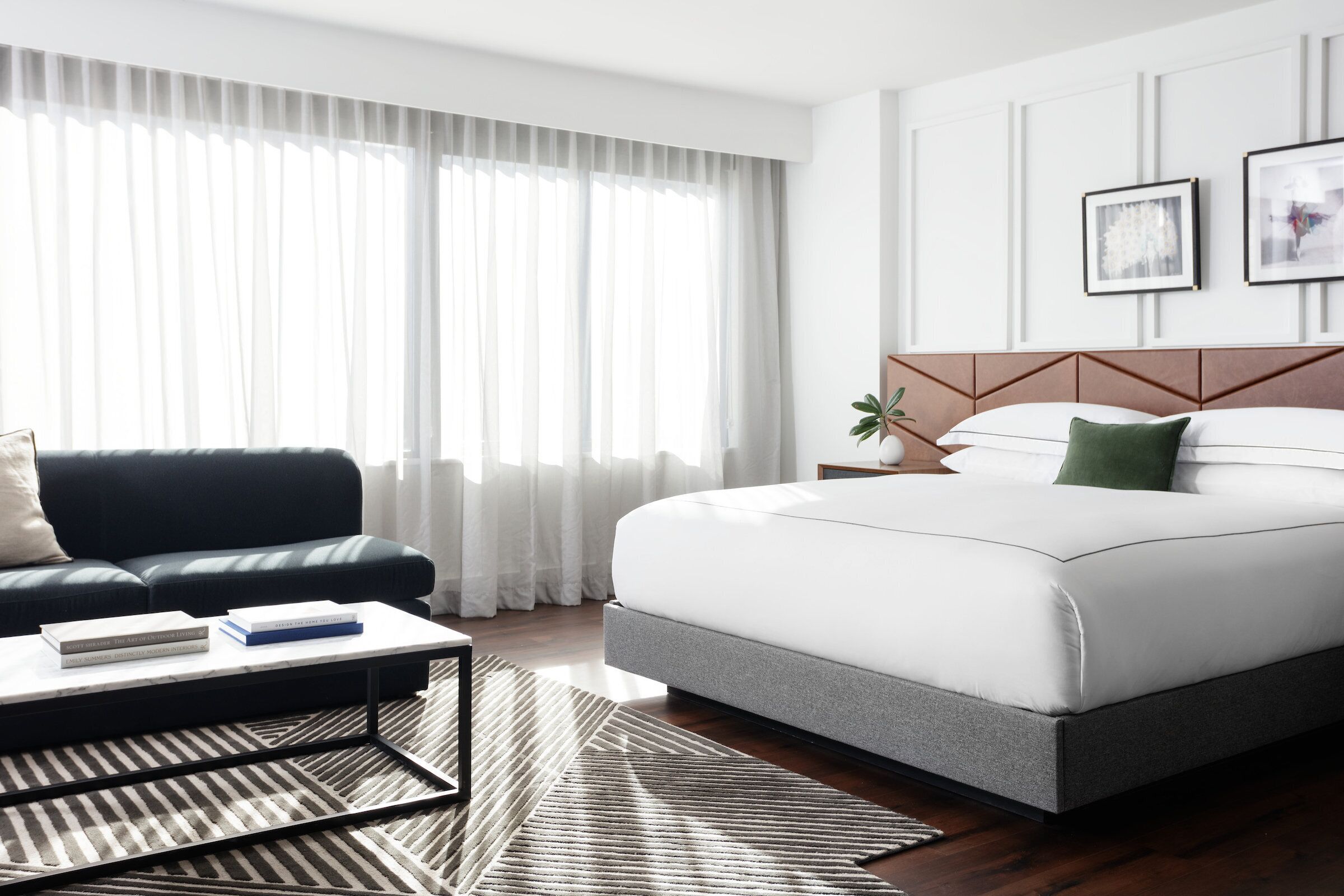 Frette Italian sheets, premium bedding, in-room safe