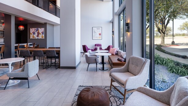 Sitteområde i lobbyen