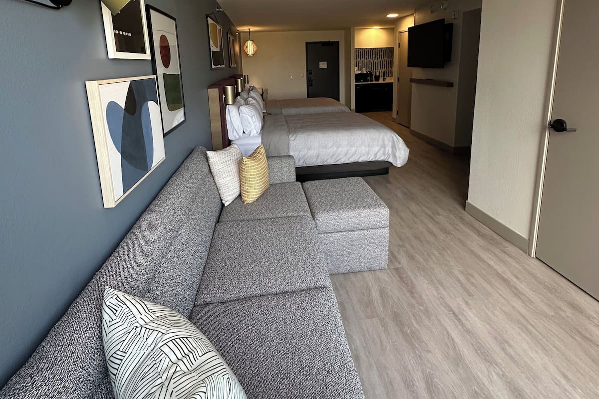 room, 2 queen beds, accessible (mobility, roll-in shower) | premium bedding, down duvets, in-room safe, desk