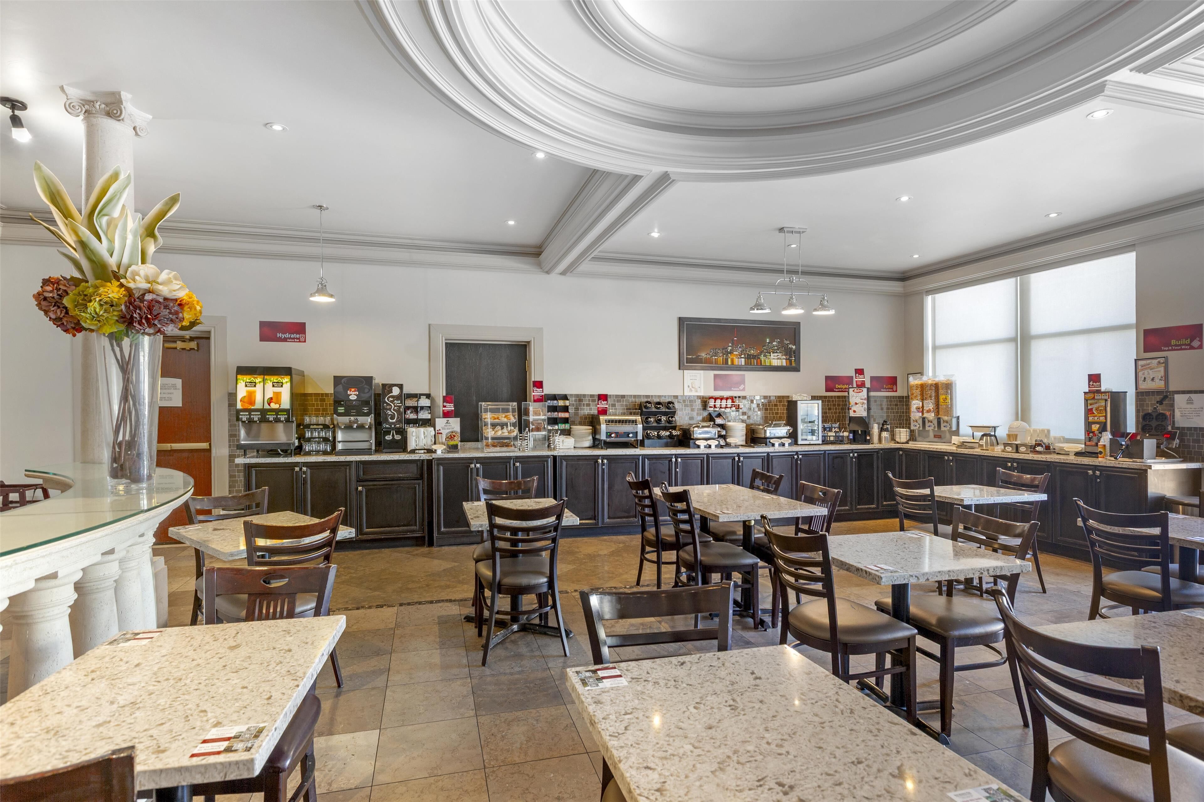 Free daily on-the-go breakfast 