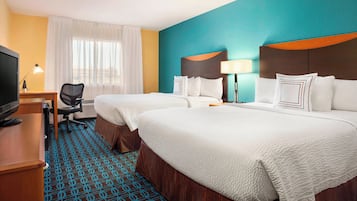 Room, 2 Queen Beds | Premium bedding, pillowtop beds, in-room safe, desk