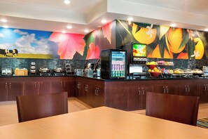 Free daily buffet breakfast