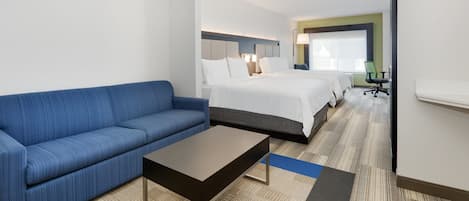 Suite, 2 Queen Beds (Additional Living Area) | Pillowtop beds, in-room safe, desk, blackout drapes