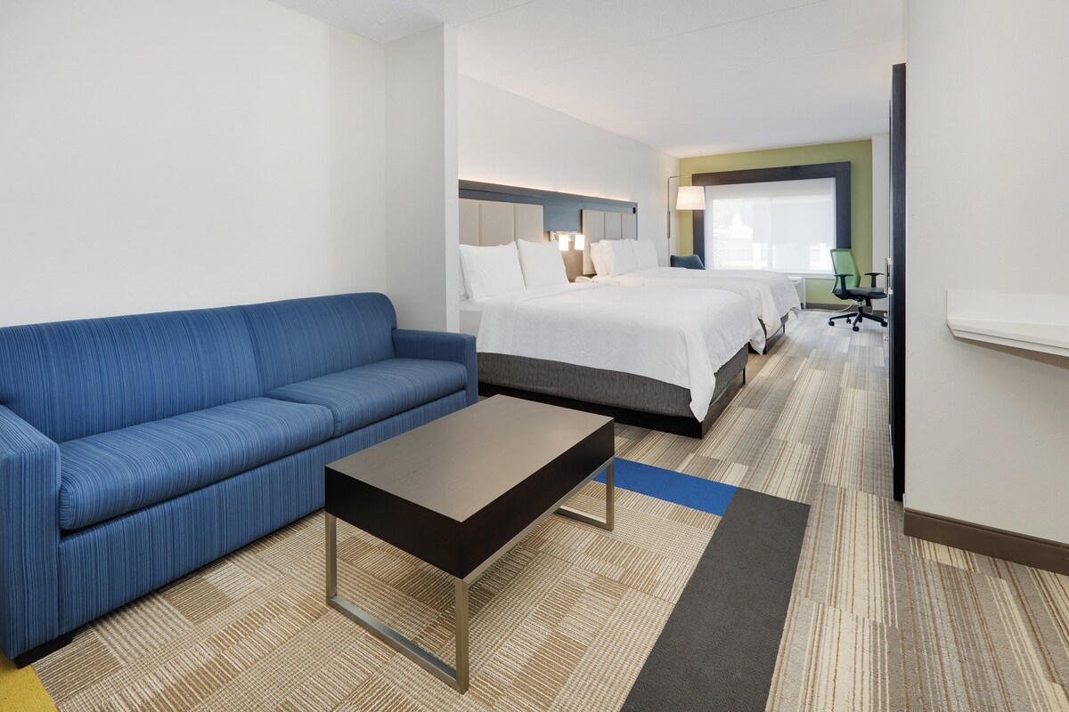 Suite, 2 Queen Beds (Additional Living Area) | Pillow-top beds, in-room safe, desk, blackout curtains