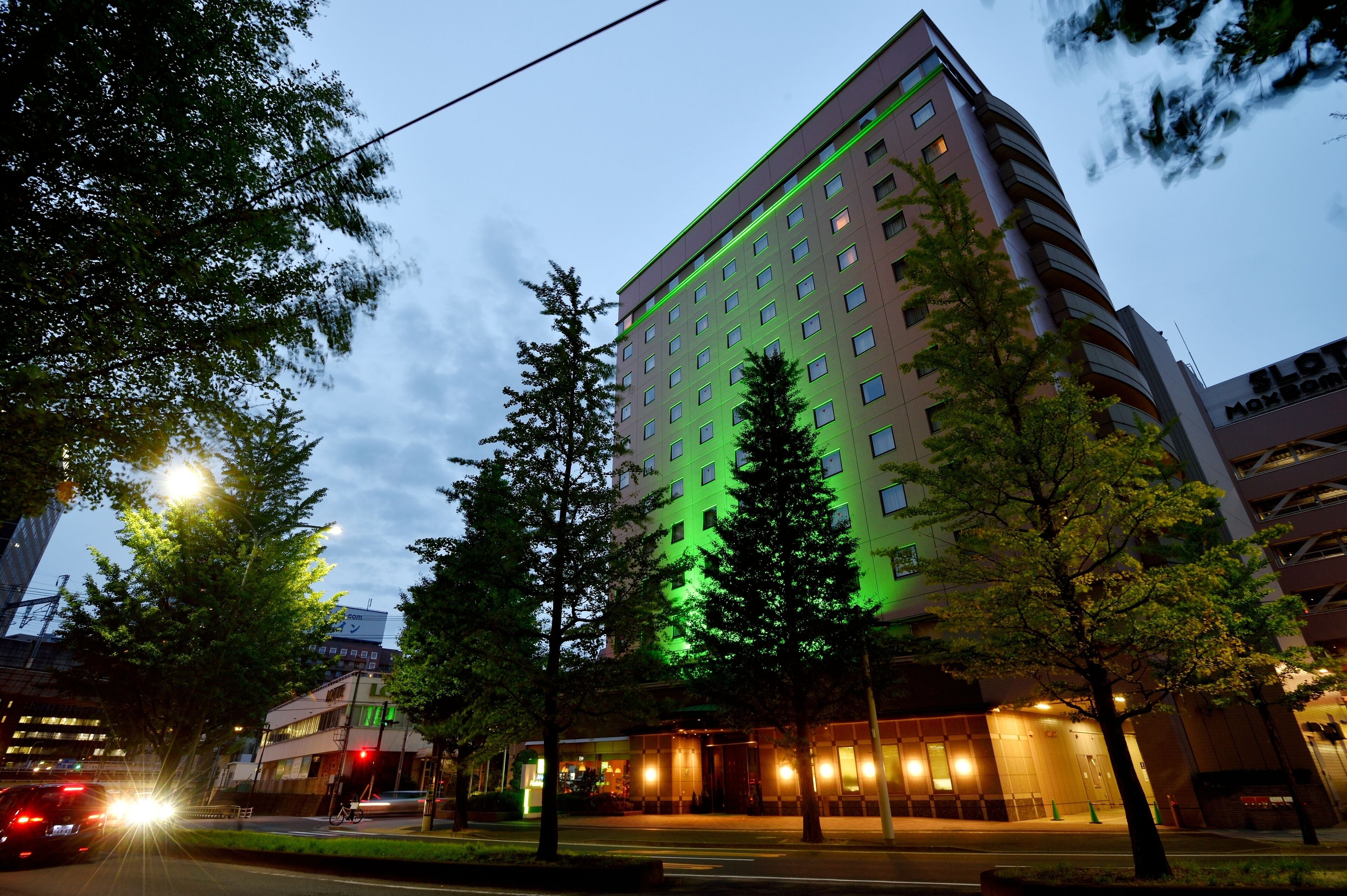 Front of property – evening/night