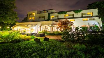 Front of property – evening/night