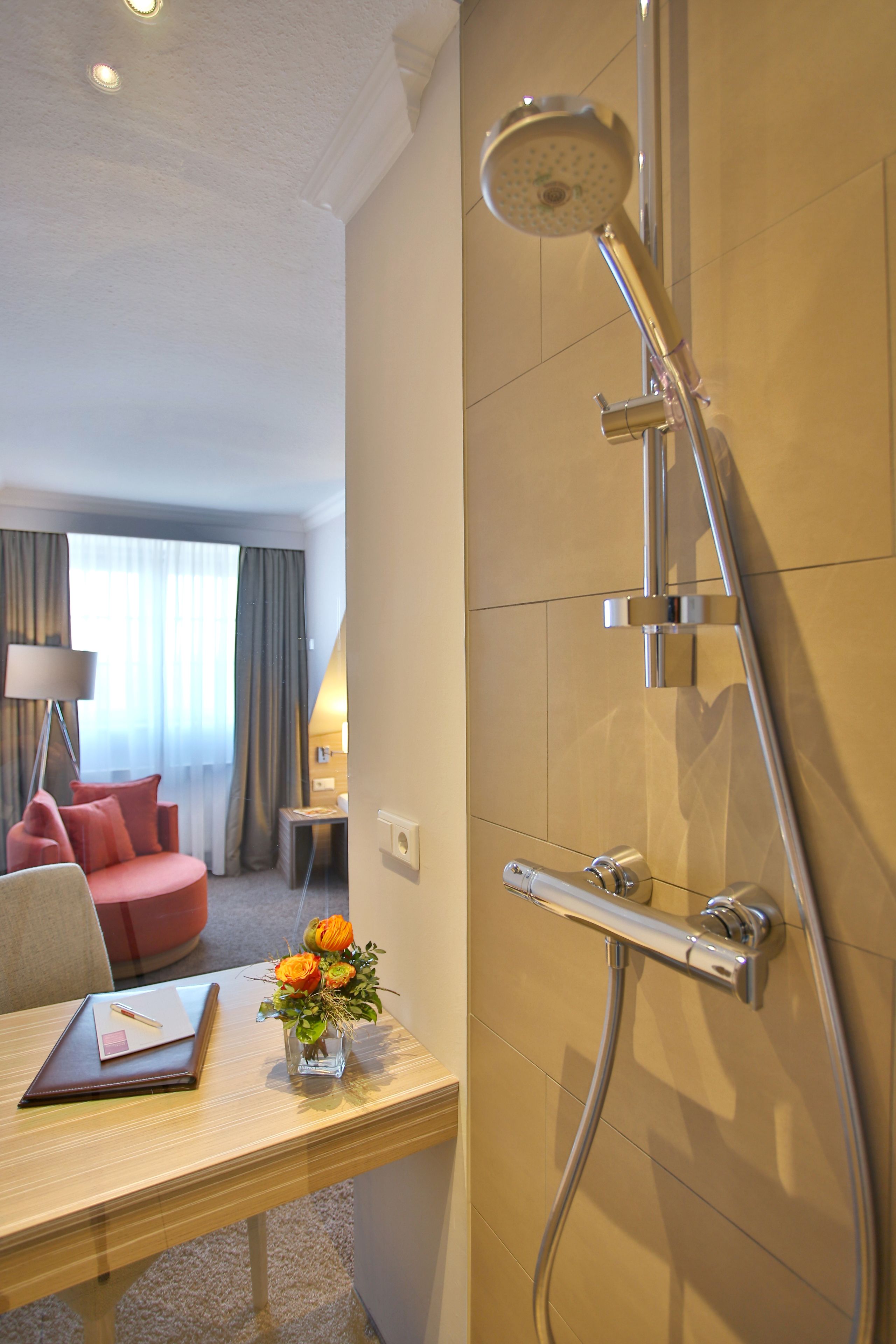 superior double room | bathroom shower