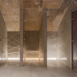 Sauna, hot tub, steam room, body scrubs, 1 treatment room, massages