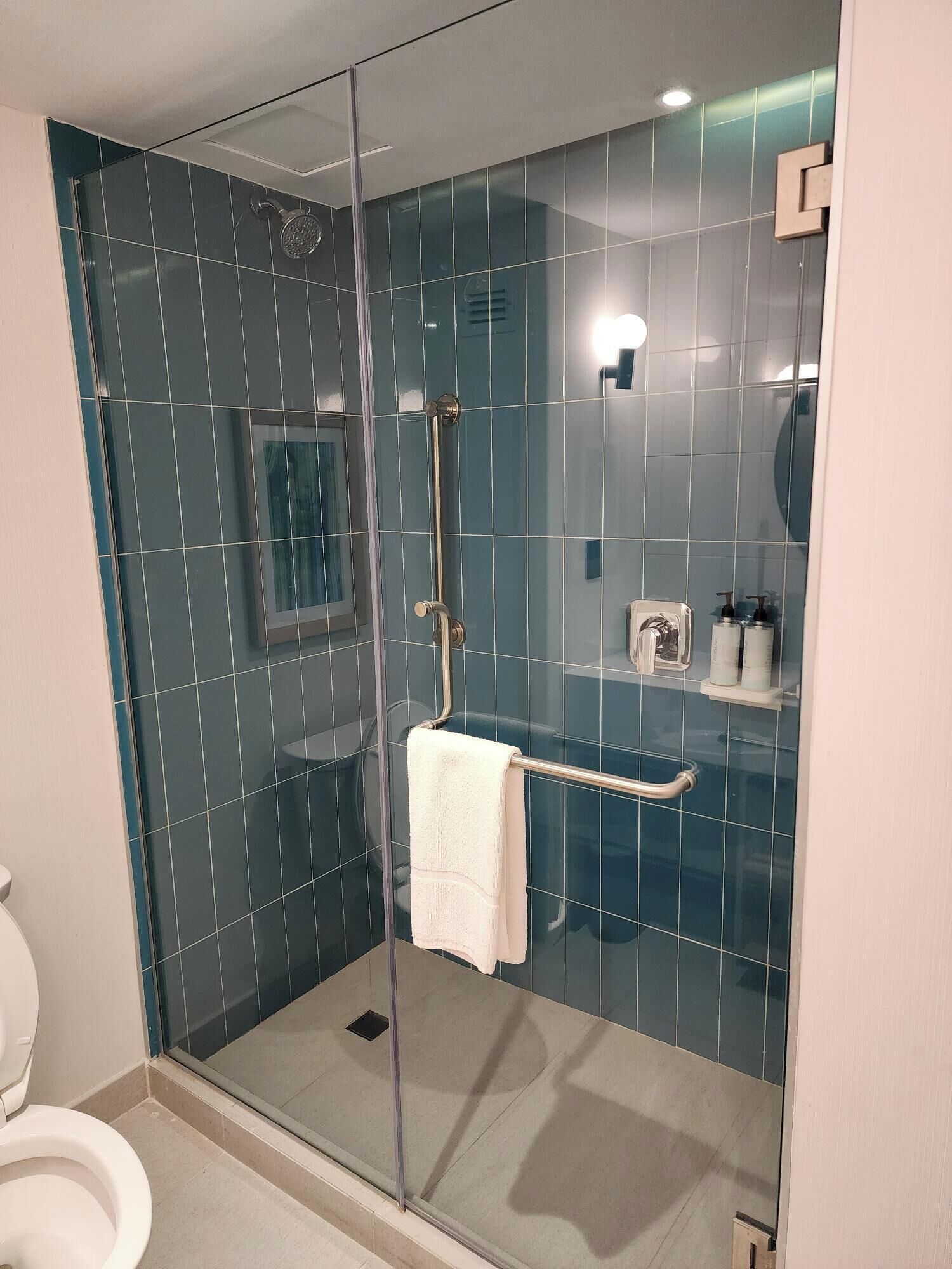 room, 1 king bed with sofa bed, non smoking | bathroom | towels