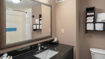 Hair dryer, towels