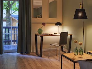 Departamento | 1 habitación, ropa de cama hipoalergénica y escritorio