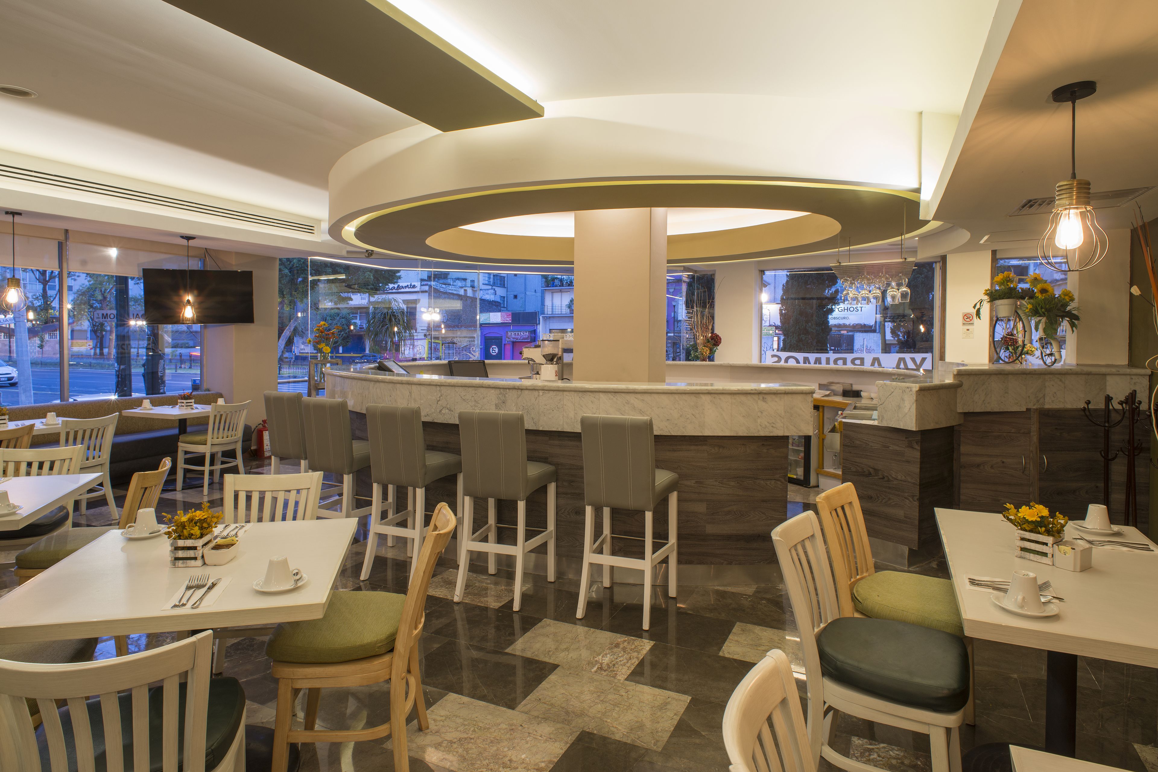 breakfast, lunch, dinner served; fusion cuisine, garden views