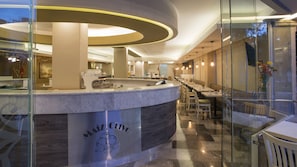 Breakfast, lunch, dinner served; Fusion cuisine, garden views