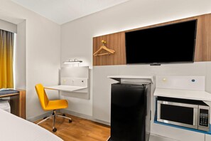 Standard Room, 2 Queen Beds | In-room safe, desk, blackout drapes, iron/ironing board