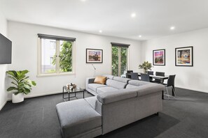 Three Bedroom Apartment | Living area | Smart TV - Quest Prahran (South Yarra)