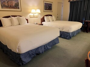 Room, 2 Queen Beds, Non Smoking | Bathroom | Hair dryer, towels, soap, shampoo