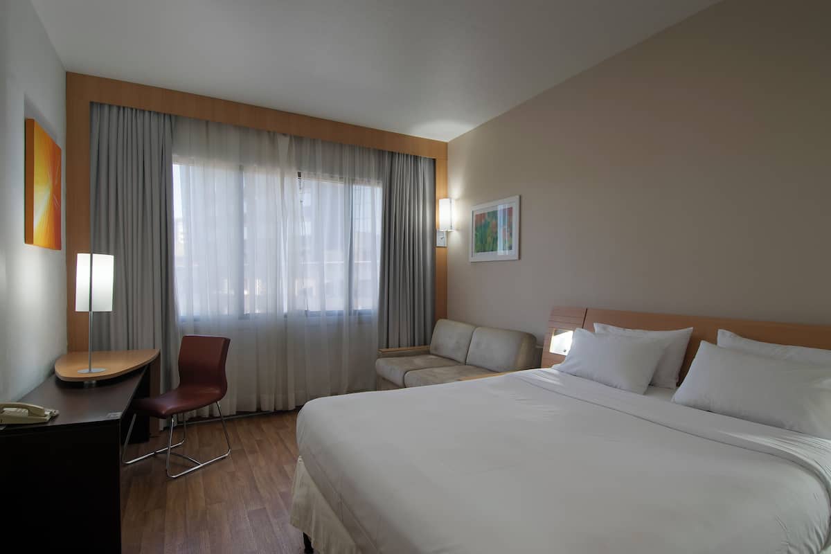 Minibar, in-room safe, desk, blackout curtains