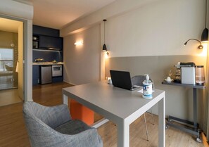 Minibar, in-room safe, desk, blackout curtains