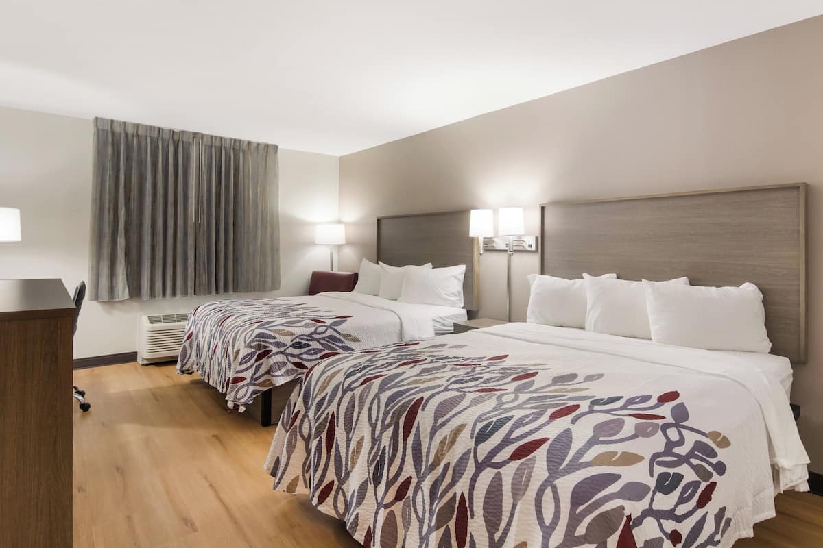 Deluxe Room, 2 Double Beds, Non Smoking | Iron/ironing board, free WiFi, bed sheets