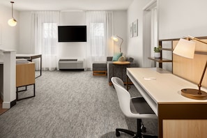 Hypo-allergenic bedding, pillowtop beds, in-room safe, desk
