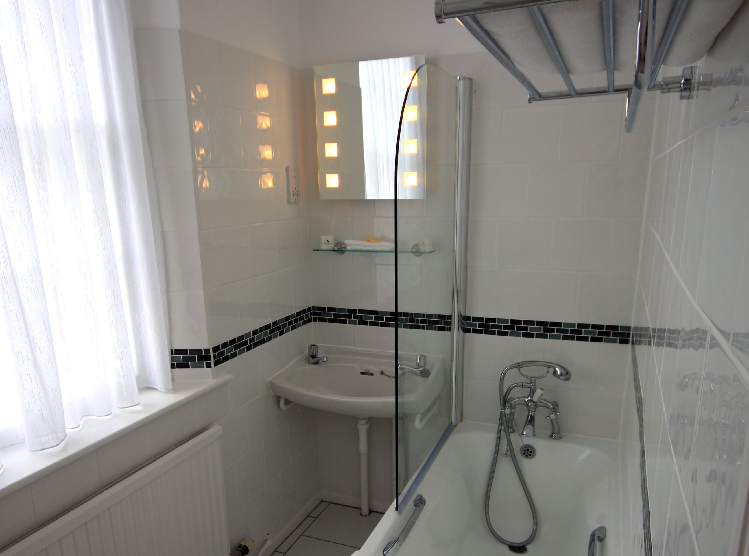 free toiletries, hair dryer, towels