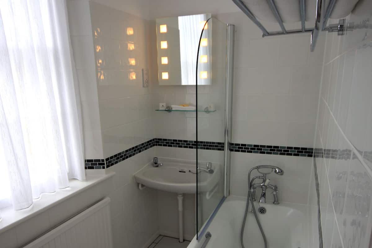 free toiletries, hair dryer, towels