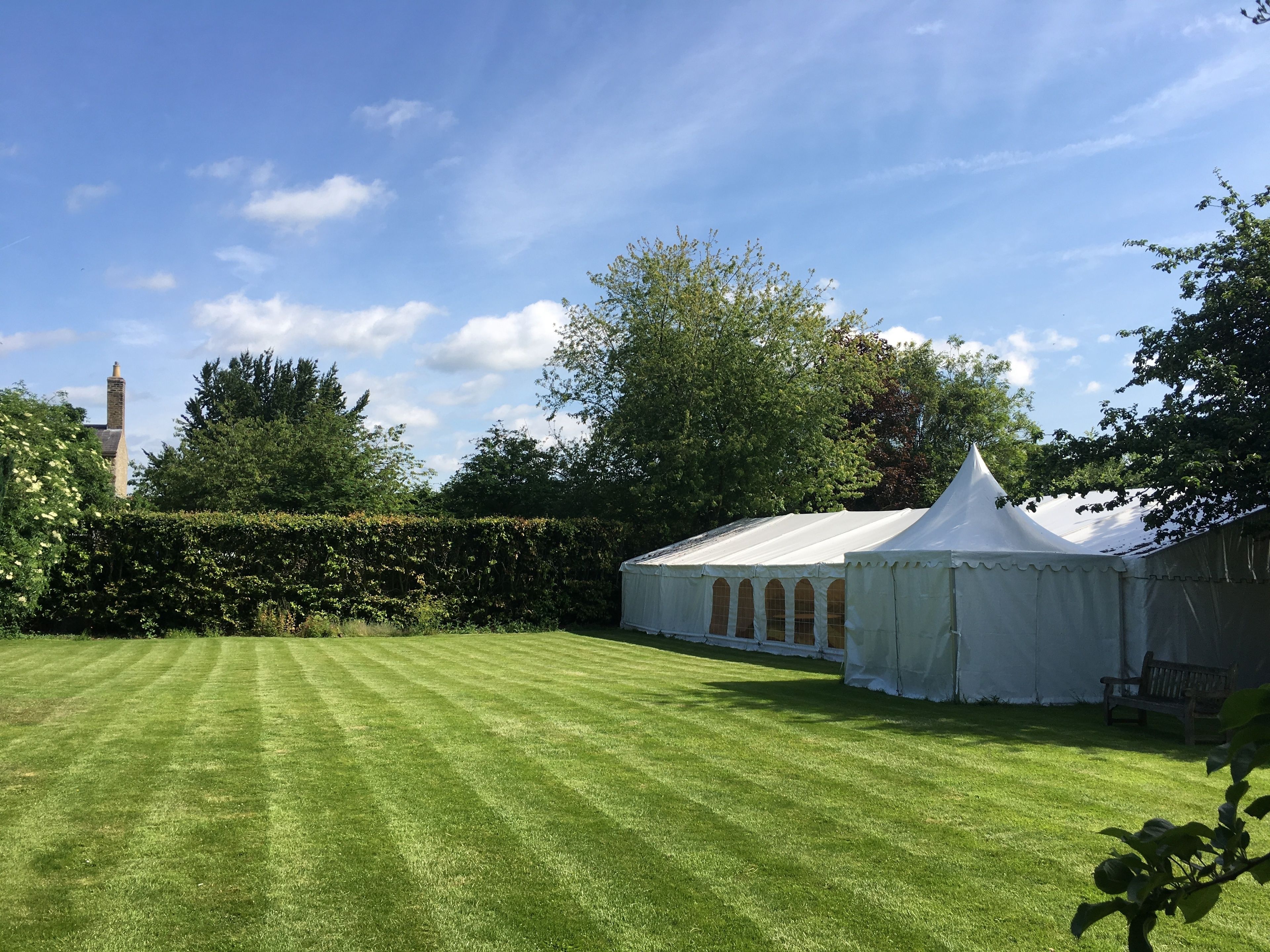 outdoor wedding area