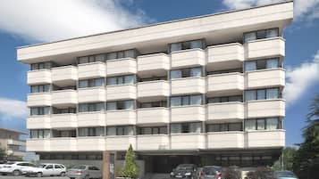 Konaklama yerinin ön cephesi