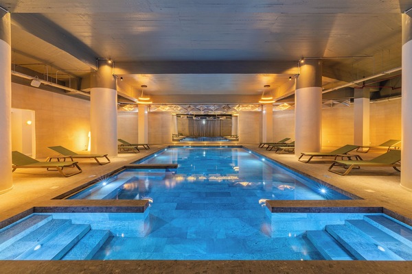 Indoor pool, 3 outdoor pools, open 8:00 AM to 8:00 PM, pool umbrellas
