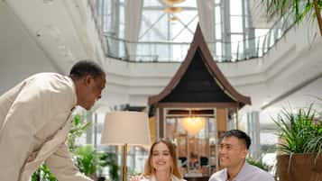 Sala de estar en el lobby