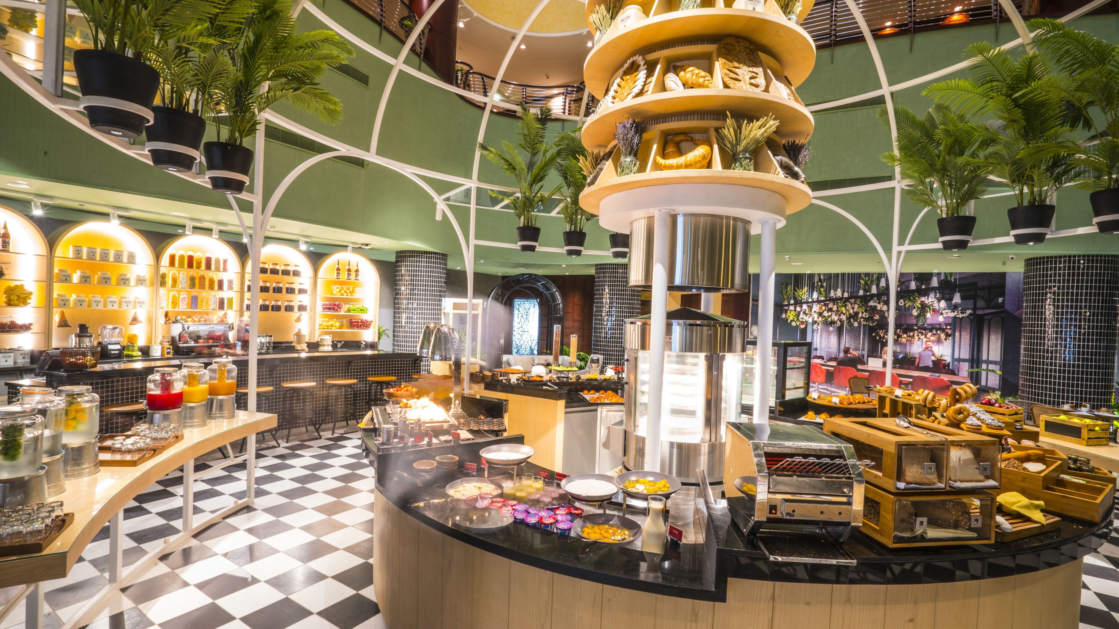 Daily buffet breakfast (AED 90 per person)