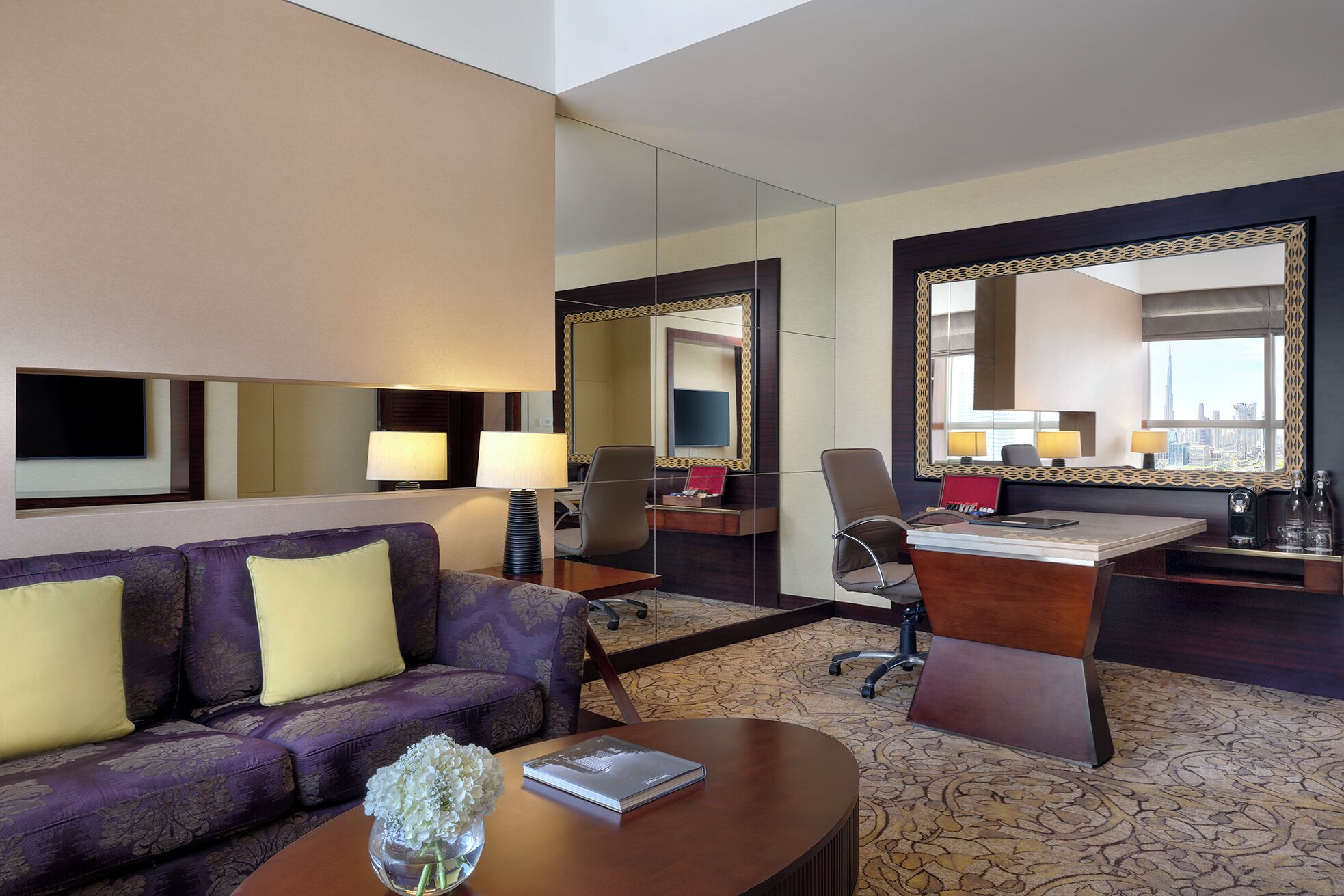 executive suite | living area | 32-inch lcd tv with satellite channels, tv