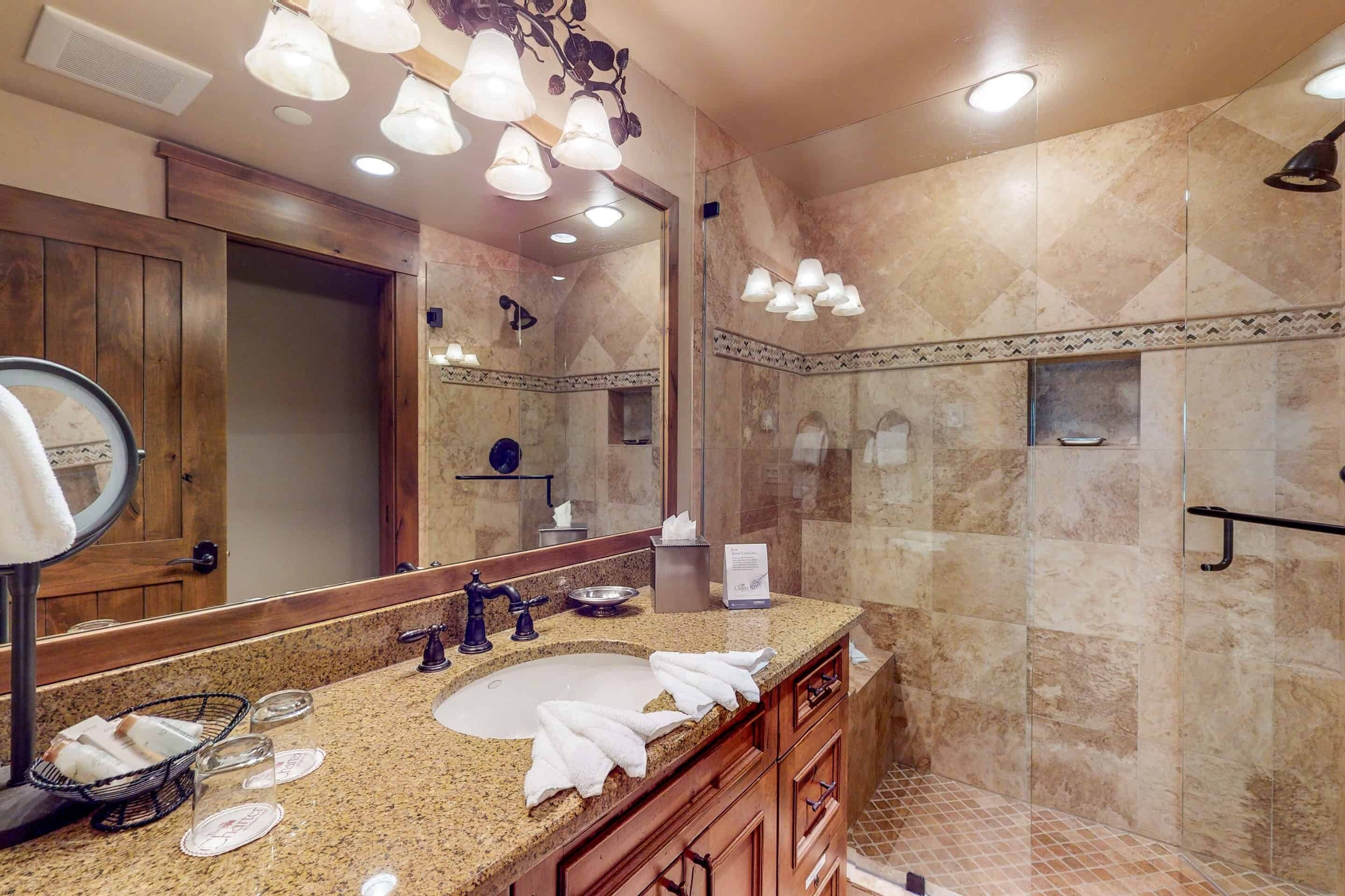 condo, 2 bedrooms (luxury 2 bedroom condo) | bathroom | shower, designer toiletries, hair dryer, bathrobes