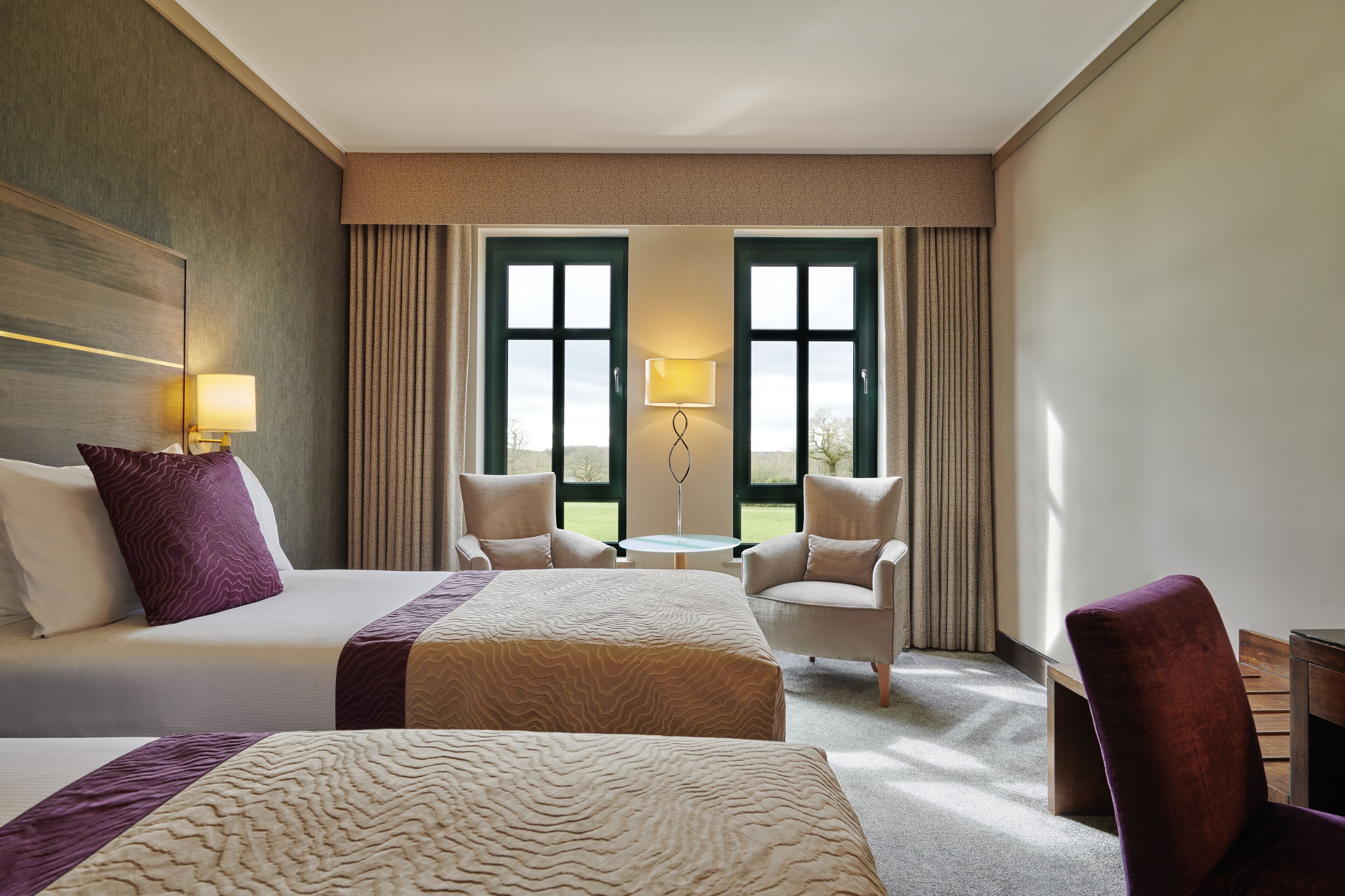 classic twin room, garden view | garden view