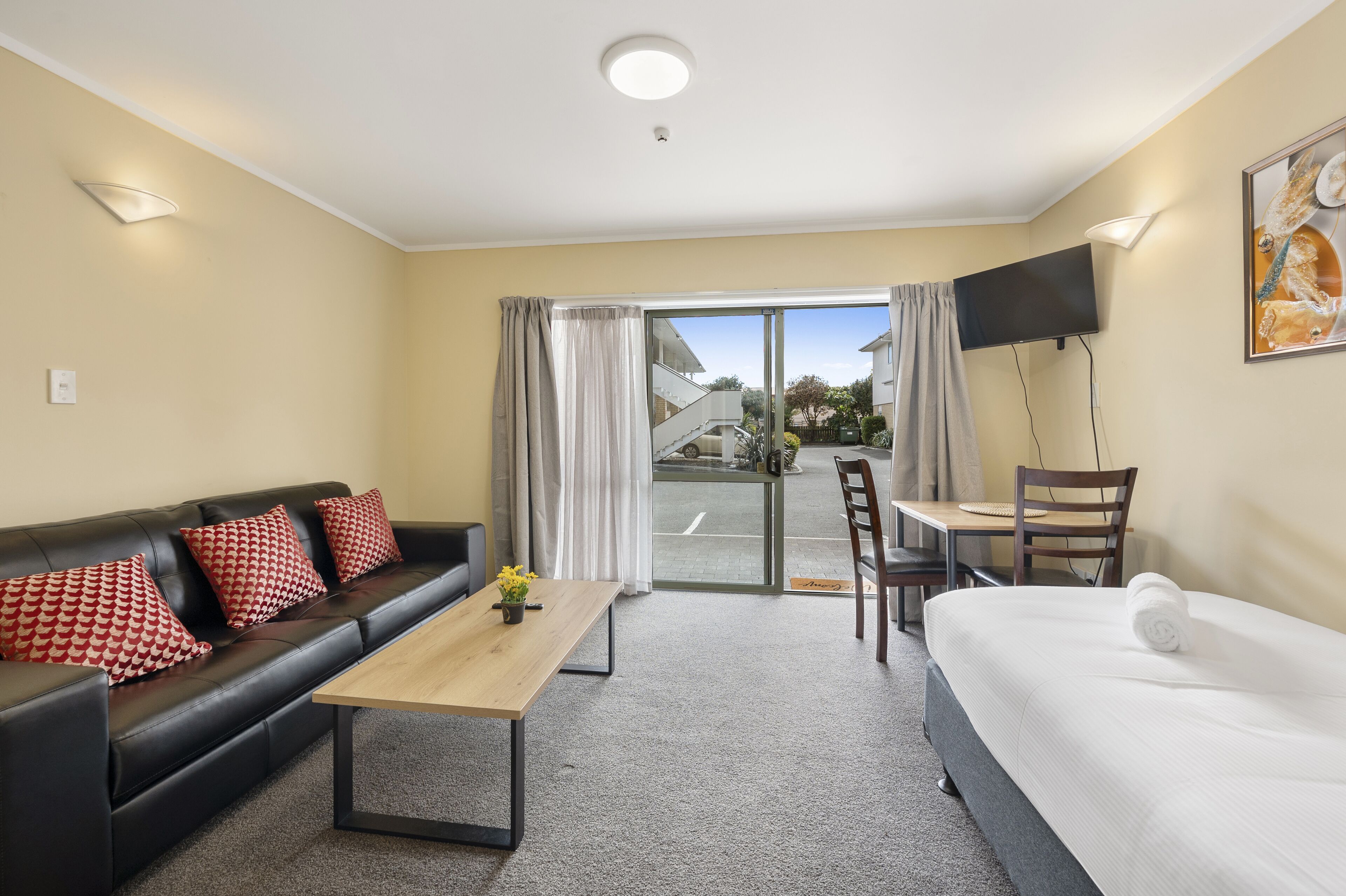 1 Bedroom Downstairs | Living area | TV