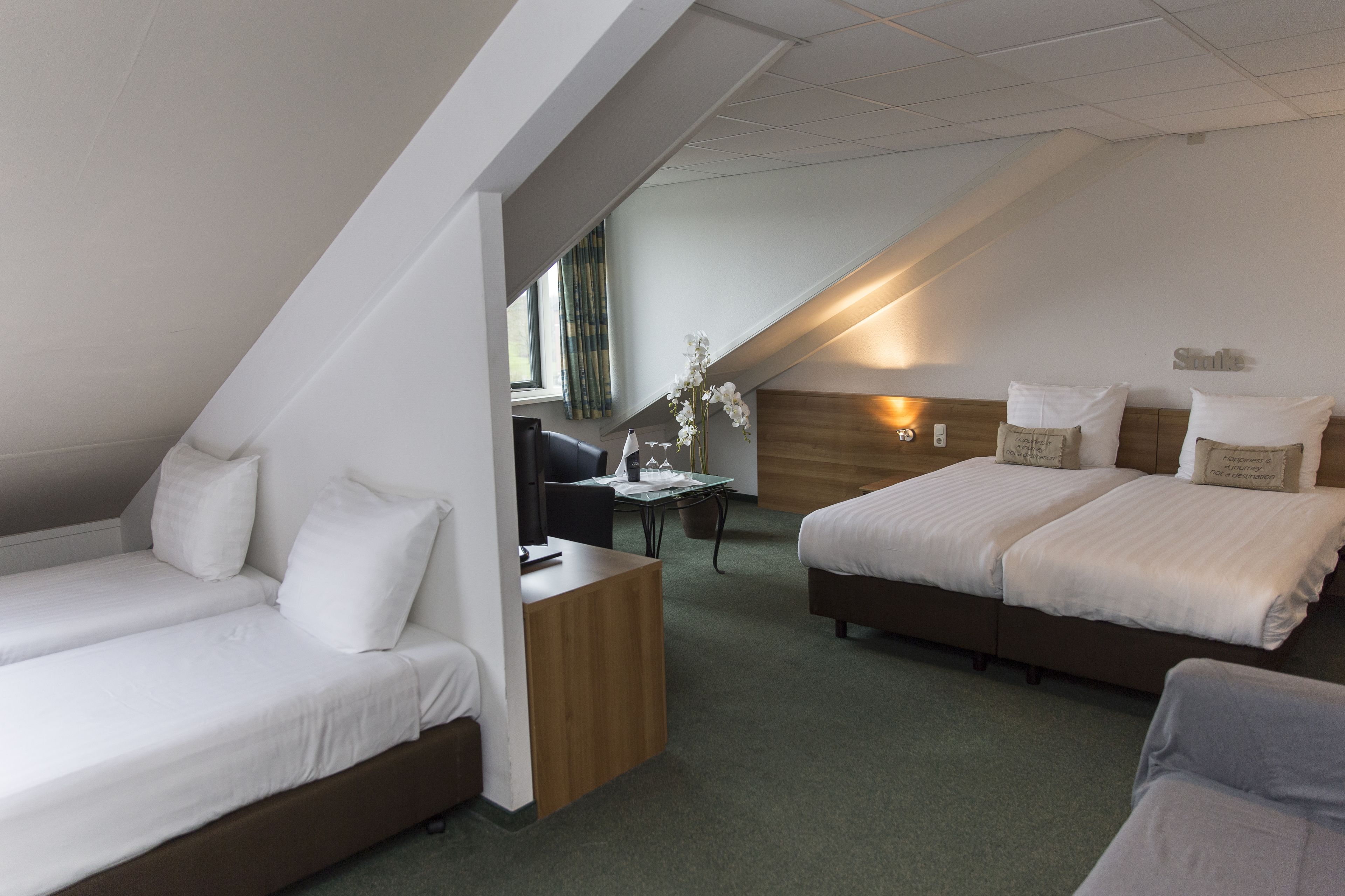 Habitación familiar | Cunas, camas extra, wifi gratis y ropa de cama 