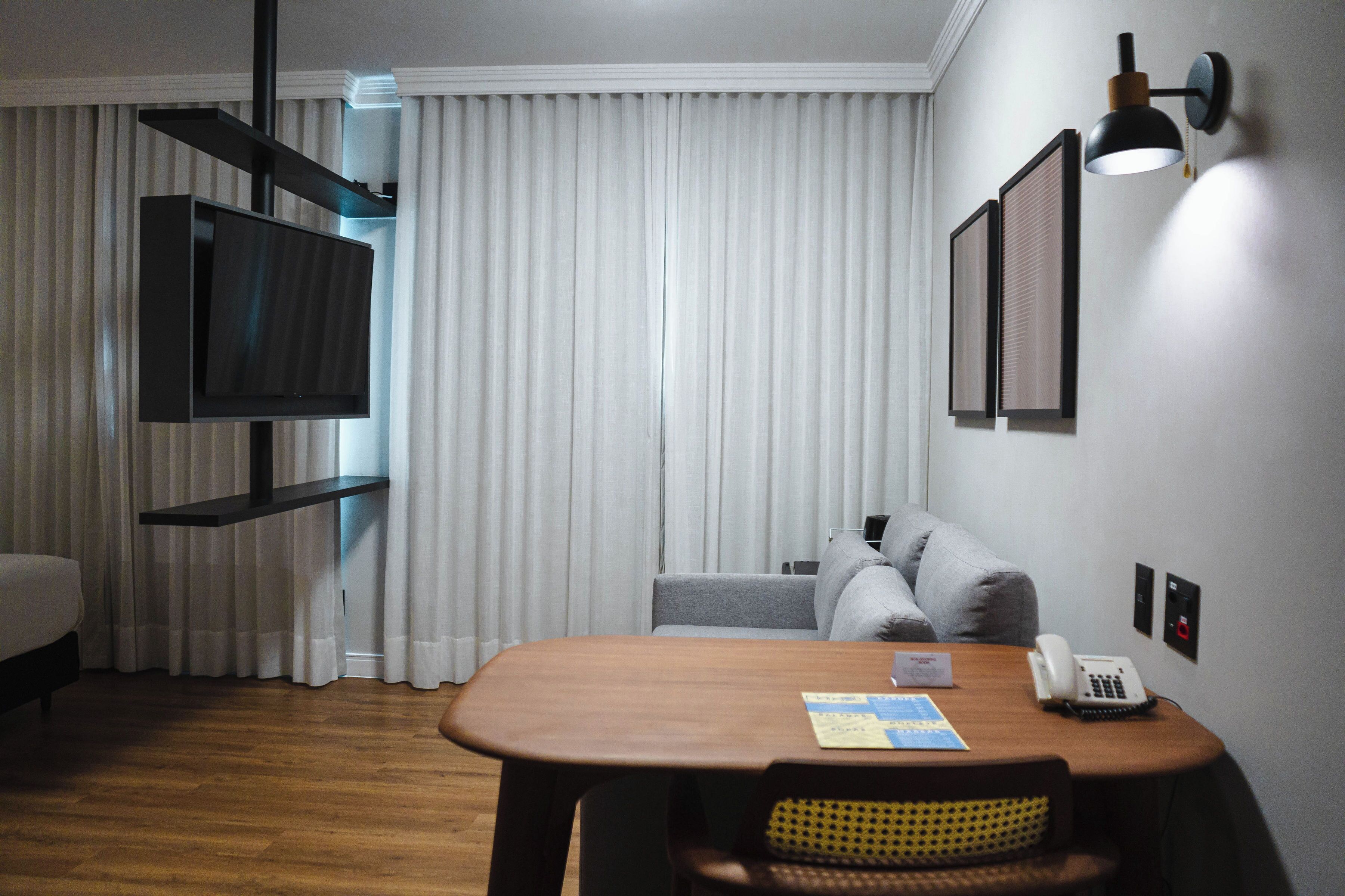 family suite, 1 king bed with sofa bed | living area | 32-inch lcd tv with cable channels, tv