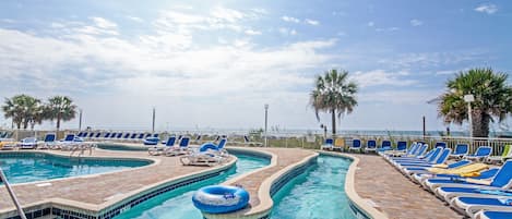 2 indoor pools, 3 outdoor pools, sun loungers