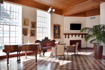 Hotel entrance and lobby at Beach Park Hotel