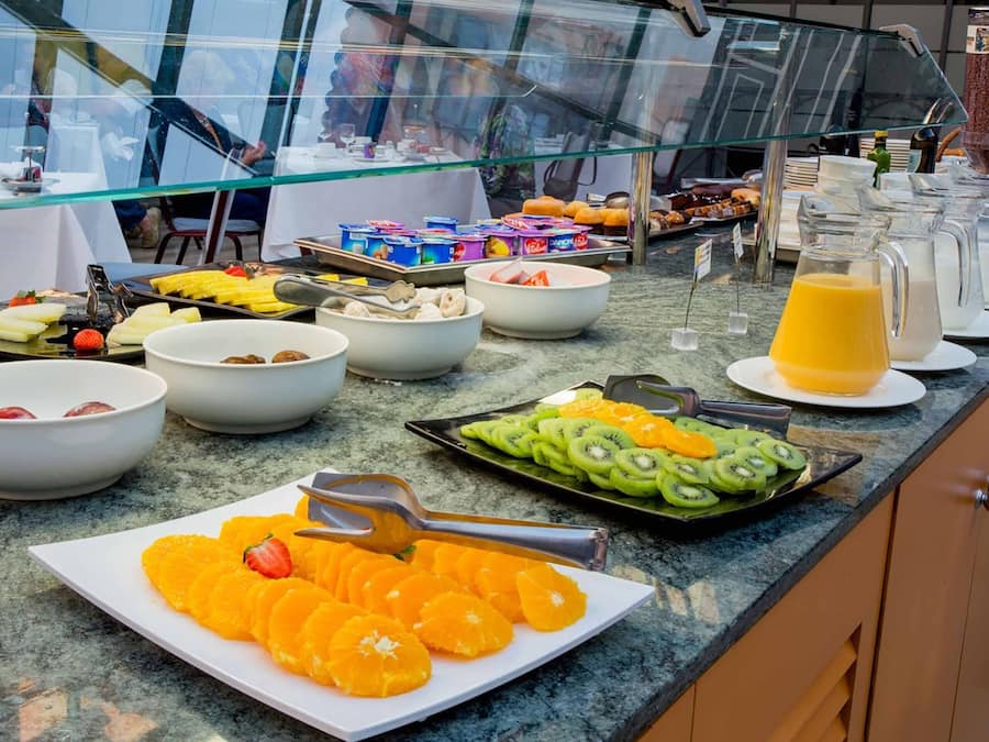 Daily buffet breakfast (EUR 12.50 per person)