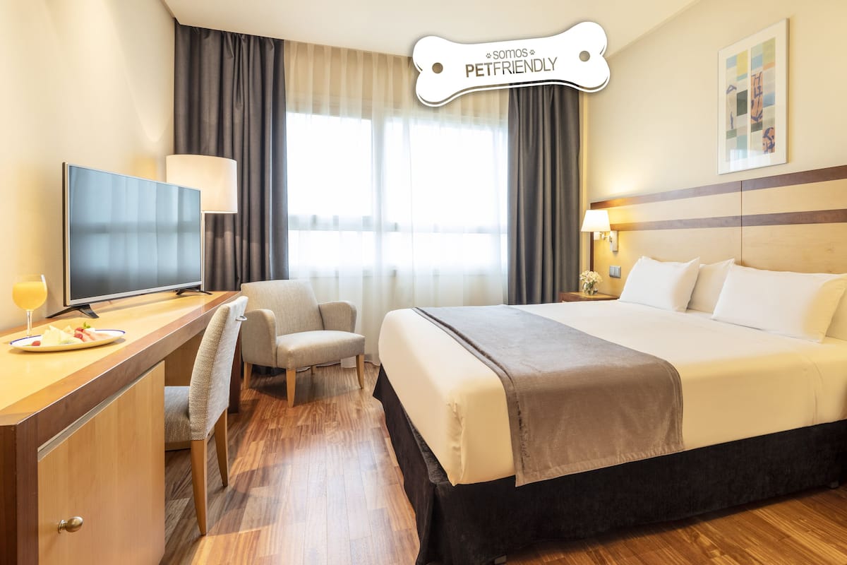 Double Room, Pet friendly | Down comforters, in-room safe, desk, laptop workspace