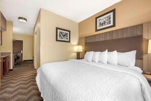 Suite, 1 King Bed, Non Smoking | In-room safe, desk, laptop workspace, iron/ironing board