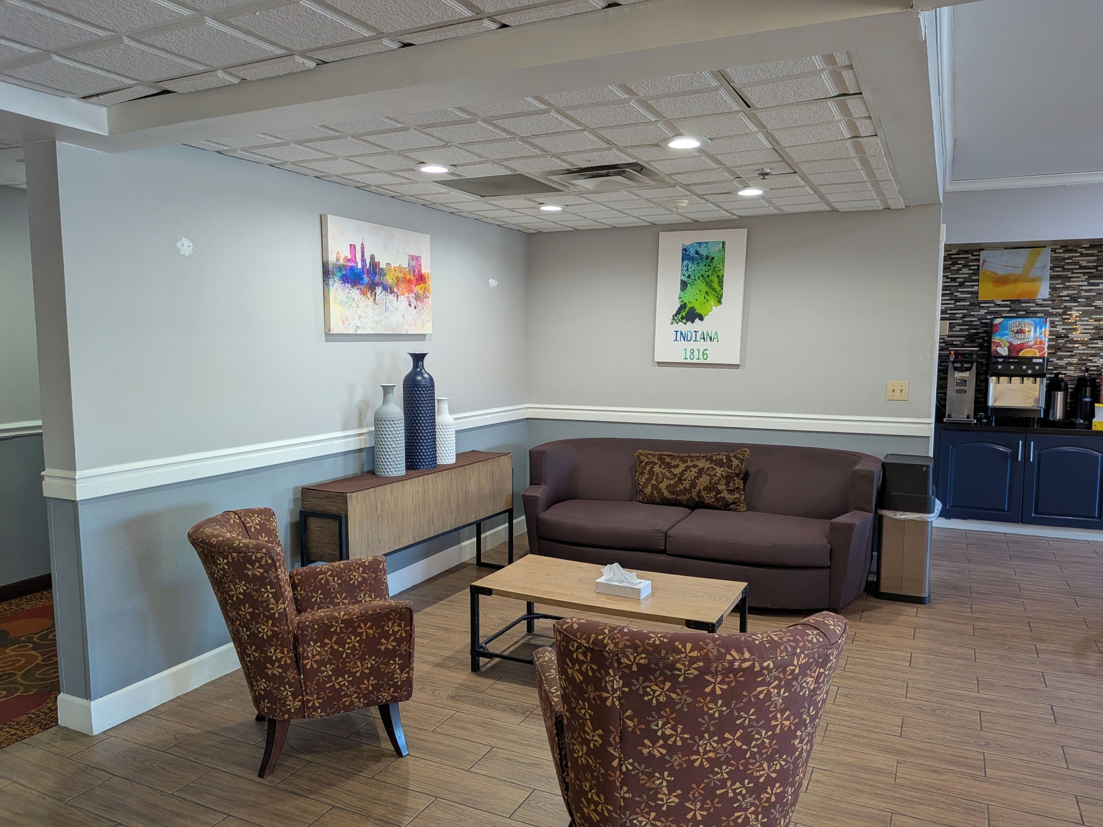 Sala de estar en el lobby