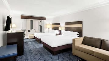 Suite, 2 Queen Beds, Accessible, Bathtub (with Sofabed) | Hypo-allergenic bedding available, in-room safe, desk, blackout drapes